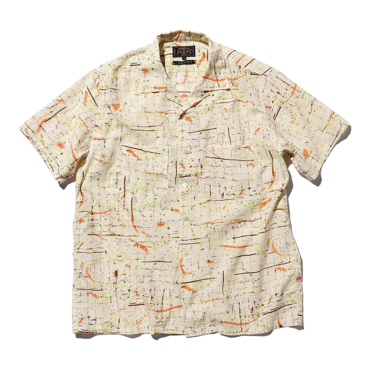 Sleeveless Shirt Collar Printed Rayon Shirt main image 0