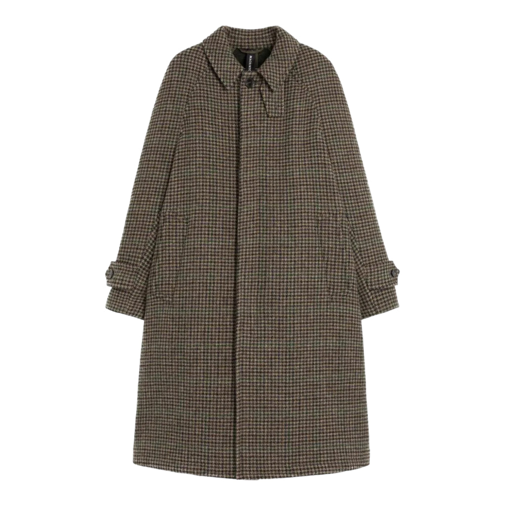 Boston Green Check Wool Overcoat – 2nd Academic Store