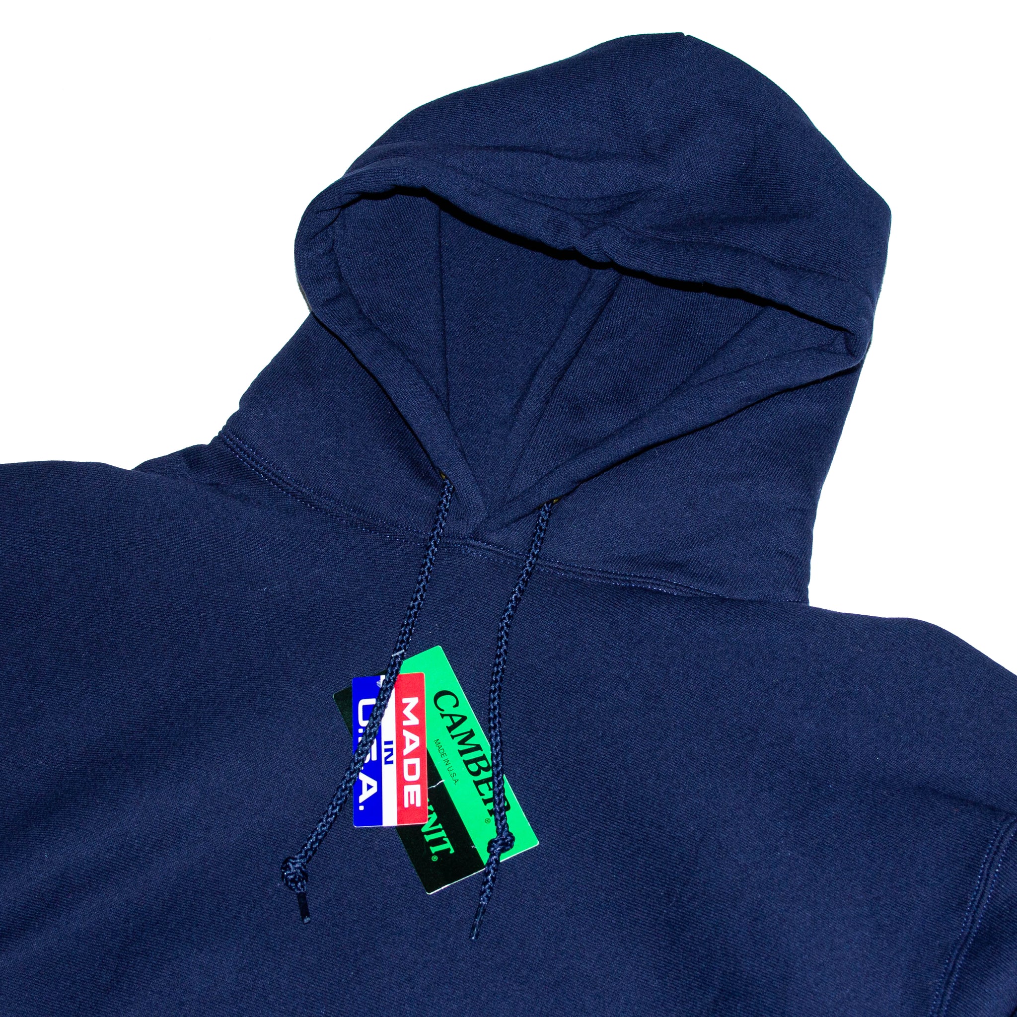 CAMBER 青 パーカー MEDIUM made inUSA Camber USA 12 oz Heavyweight Cross Knit Pullover Hoodie, Made in