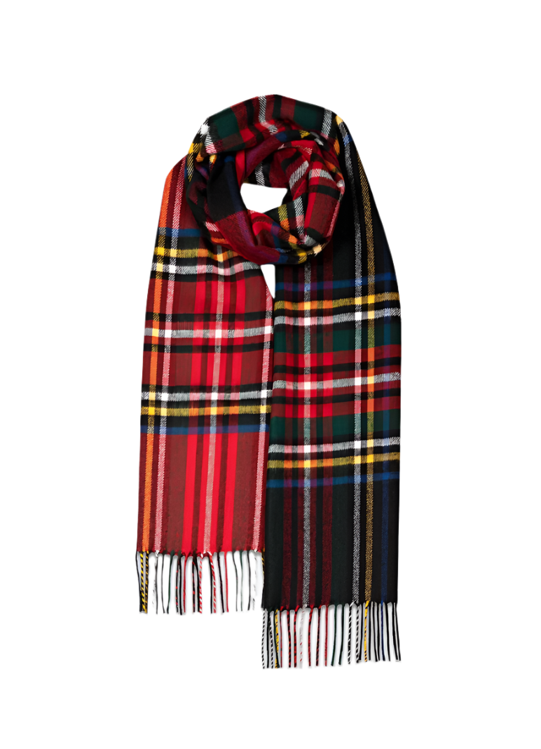 Stewart Tartan Gloverall Tartan Gloverall Morris Duffle Coat Brown