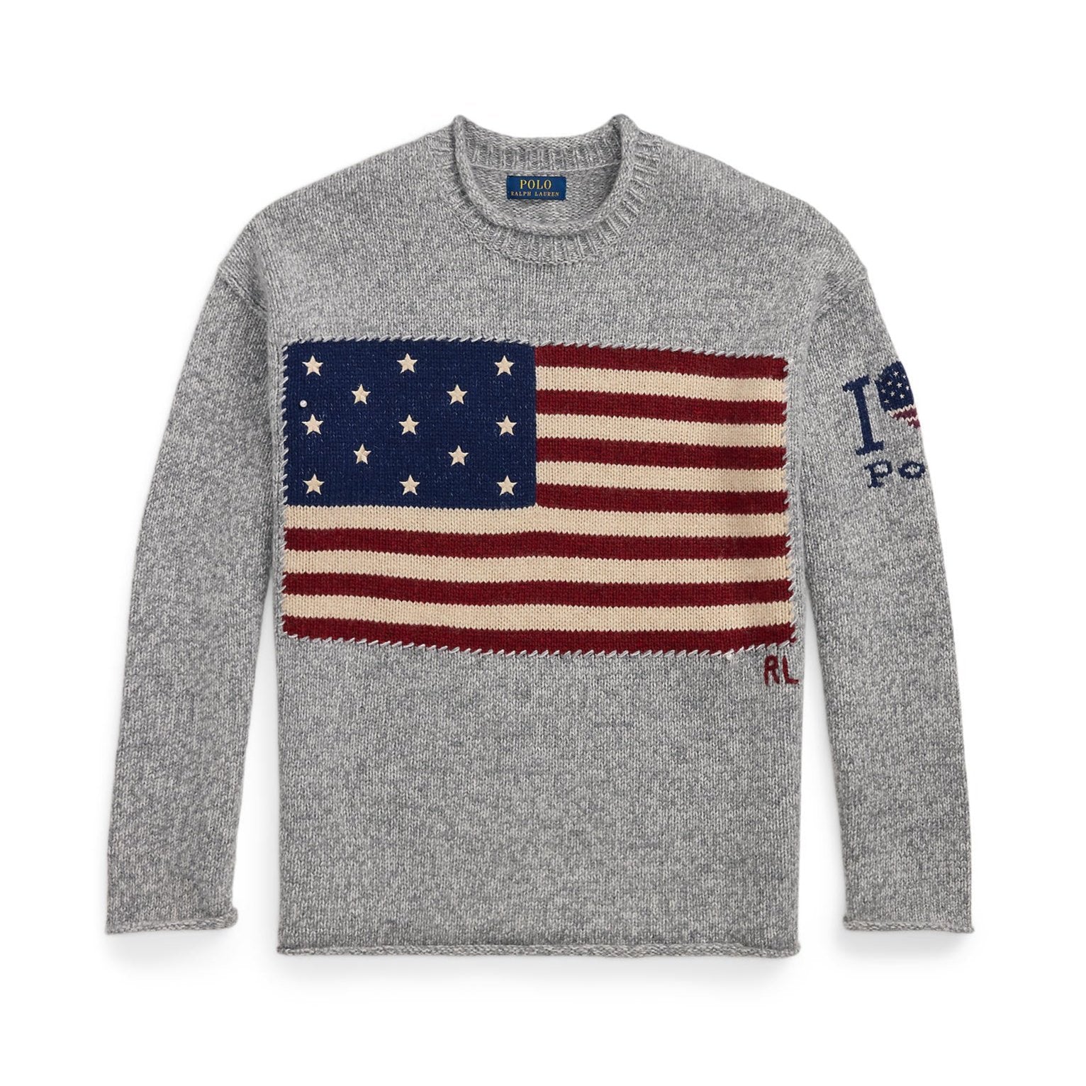Polo Ralph Lauren Flag Wool Crew Roll Neck Jumper - Main Image