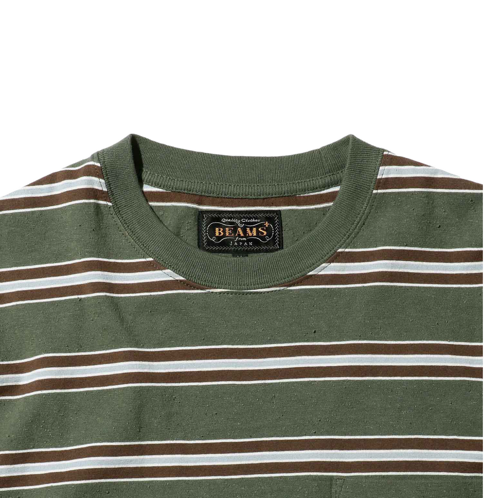 Nep Stripe Pocket Tee - 2nd Academic Store